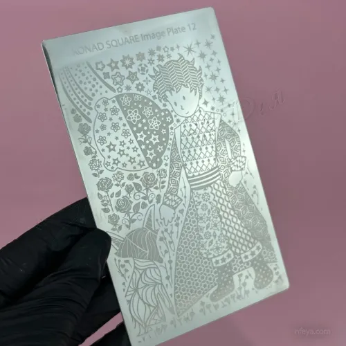 Пластина прямоугольная для стемпинга Конад Square Image Plate, 1 шт