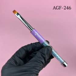 Wave Кисть для геля прямая ZGL-004, AGF-246 (6 Flat)