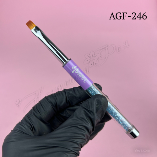 Wave Кисть для геля прямая ZGL-004, AGF-246 (6 Flat)
