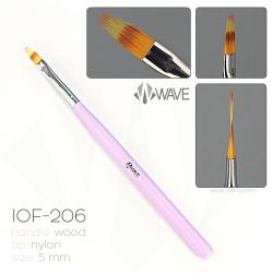 Wave Пензель для омбре з дерев'яною ручкою IOF-206, GL-023ombre (прямий)