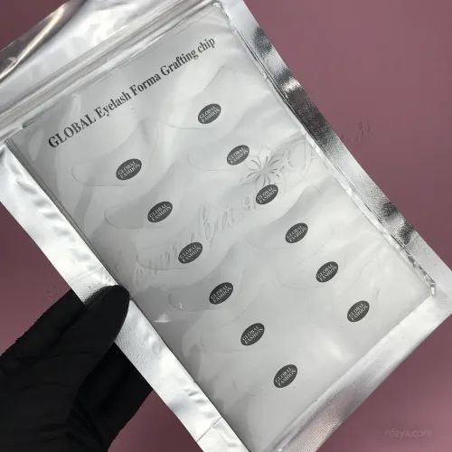 Global Fashion Eyelash Forma Grafting chip Патчи под глаза, 5х12шт., 1 упак.