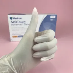 Medicom SafeTouch Перчатки нитриловые белые, 100 шт