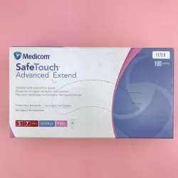 Medicom SafeTouch Рукавички нітрилові рожеві, 100 шт