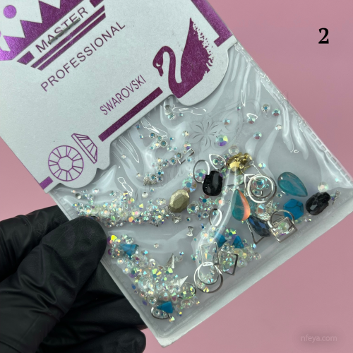 Master-prof Swarovski Камни/стразы объемные Микс, МР 493, 1 уп.