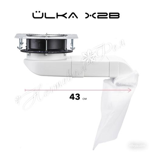 Витяжка Ulka X2в чорна решітка, що вбудовується, 1 шт