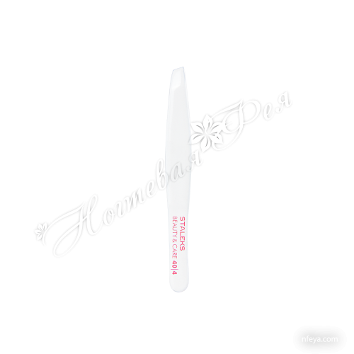 Staleks/Сталекс TBC-40/4 Пінцет для брів BEAUTY & CARE 40 TYPE 4 (вузькі скошені кромки)