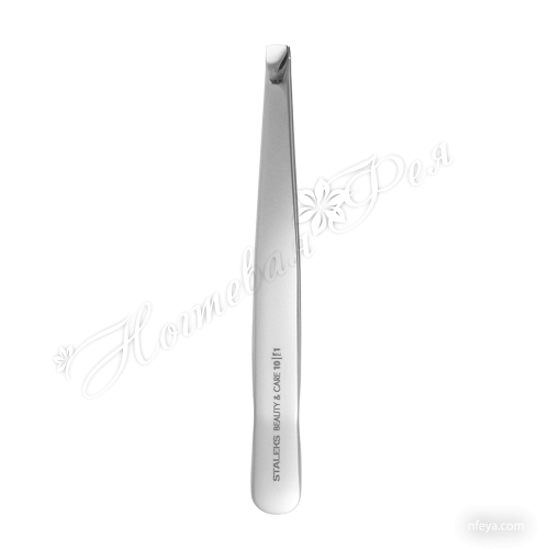 Staleks/Сталекс TBC-10/1 Пінцет для брів BEAUTY & CARE 10 TYPE 1 (широкі прямі кромки)