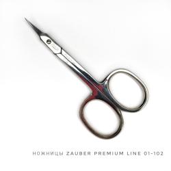 Zauber 01-102 Premium Ножницы для кутикулы (длина 9,0*р.ч.1,3), 1 шт.