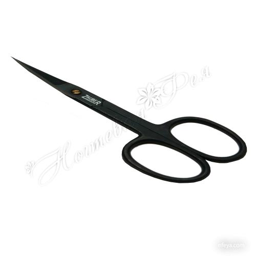 Zauber 01-172FB Ножиці для нігтів чорні (довжина 10,0 * р.ч.2, 5), 1 шт.
