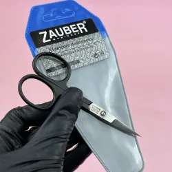 Zauber 01-172FB Ножницы для ногтей черные (длина 10,0*р.ч.2,5), 1 шт.