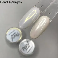 Nail Apex Перлинне втирання - Pearl Powder №1,2