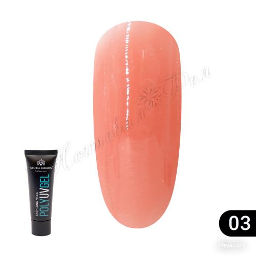 Global Fasion Poly Uv Gel Полигель, 30 мл