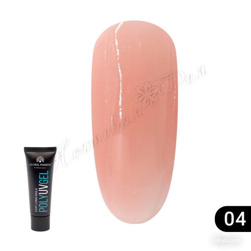 Global Fasion Poly Uv Gel Полігель, 30 мл