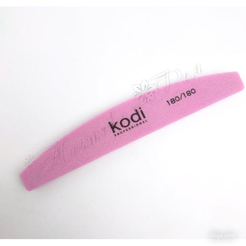 Kodi шліфувальна пилка напівбанан рожева 100/100, 100/180, 180/180, 1 шт