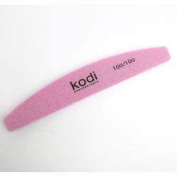 Kodi шлифовочная пилка полубанан розовая 100/100, 100/180, 180/180, 1 шт