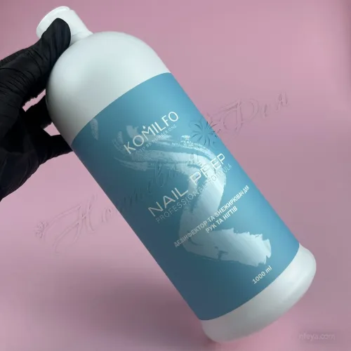 Komilfo Nail Prep Дезинфектор и обезжириватель для ногтей, 1000 мл