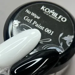 Komilfo No Wipe Gel Paint Гель-краска для вензелей без липкого слоя, 5 мл