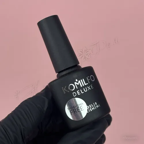 Komilfo No Wipe Glitter Top HEMA/TPO free Топ для гель-лака с глиттером без липкого слоя, 8 мл
