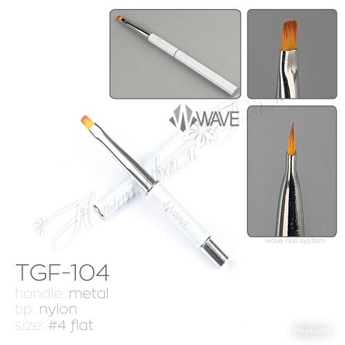 Wave Пензель для гелю прямий трансформер TGF-104, 1 шт.