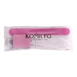 Komilfo одноразовый набор №1 пилочка 100/100 и баф 120/120 (розовый)