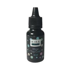 Kira Nails Wipe Top Coat Топ для гель-лака с липким слоем, без кисти, 30 мл