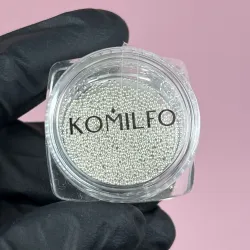 Komilfo бульонки металлические (золото,серебро,black nickel,rose gold) 0,8-1 мм, 6 гр