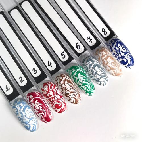 Nail Story stamping print paint, pastel collection Лак для стемпінгу, 11 мл