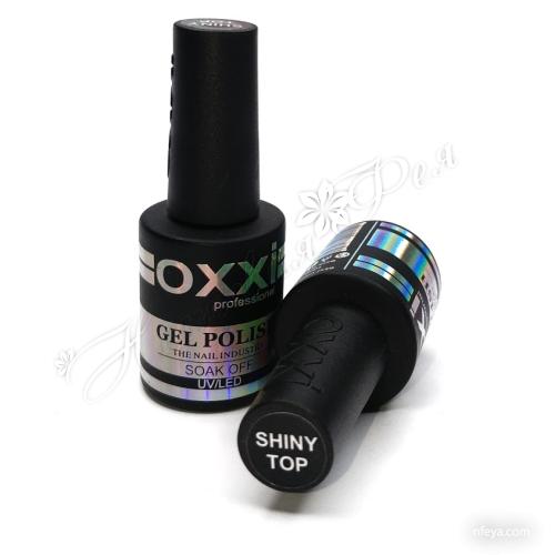 Oxxi Shiny Top Глітерний топ для гель-лаку без липкого шару, 10 мл