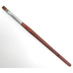 Kodi Пензель для гелю №6F (ворс нейлон, дерев'яна ручка), 1 шт.
