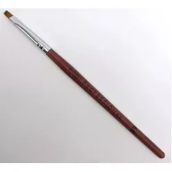 Kodi Пензель для гелю №6S (ворс нейлон, дерев'яна ручка), 1 шт.
