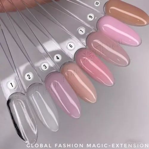 Global Fashion Magic-Extension UV Gel Гель для наращивания, цветного покрытия, укрепления, 12 мл