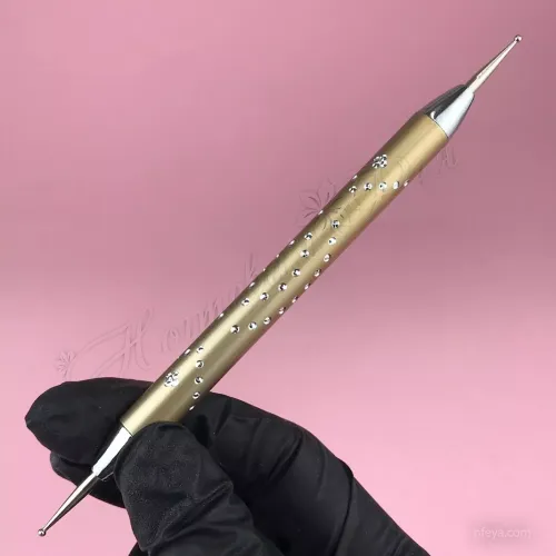Дотс ручка металл со стразами, 1 шт