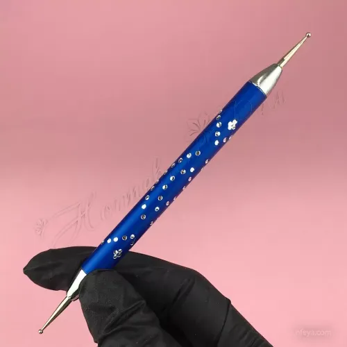 Дотс ручка метал зі стразами, 1 шт.