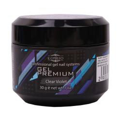 Komilfo Gel Premium Clear Violet Универсальный гель для наращивания средней густоты, 30 г