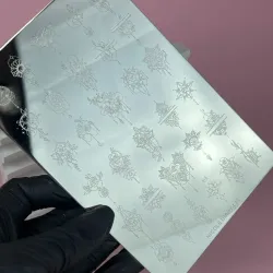 Nicole Diary пластина для стемпинга 9.5х14.5 см БОЛЬШ. прямоугольная, 1шт