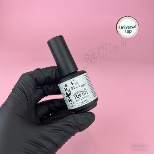 Nail Apex UNIVERSAL Top Gel No Tack Finish Финиш/топ без липкого слоя - универсальный, 15 мл
