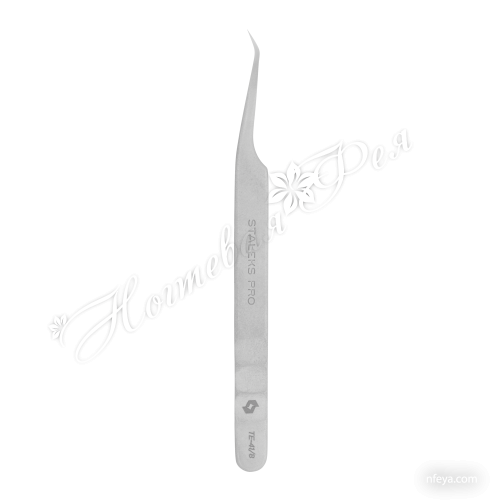 Staleks/Сталекс TE-41/8 Пинцет профессиональный для ресниц STALEKS EXPERT 41 TYPE 8 (mini L)