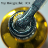 Fox Top Holographic Топ без липкого слоя с мелкими голографическими частицами, 7 мл