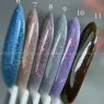 Saga Gel polish CAT SHINE, CAT, CAT OPAL Гель-лак кошачий глаз серебро, 8мл