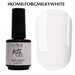 Komilfo Bottle Gel Milky White Гель в баночке с кисточкой (арт. 980154), 15 мл