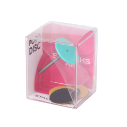 Staleks PPDset-20 Диск педикюрный пластиковый М со сменными файлами 180 грит 5 шт (20 мм)