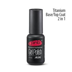 PNB Titanium Base/Top Coat 2 in 1 mini База/топ 2 в 1, 4 мл