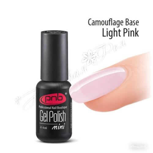PNB UV/LED Camouflage Base Light Pink Камуфлирующая база светло- розовая, 4мл