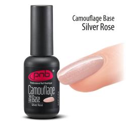 PNB UV/LED Camouflage Base Silver Rose Камуфлирующая база серебристо-розовая, 8 мл
