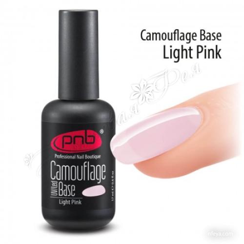 PNB UV/LED Camouflage Base Light Pink Камуфлирующая база светло- розовая, 17 мл