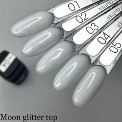 Moon Full Top Glitter Верхнее покрытие для гель-лака с глиттером, 8 мл