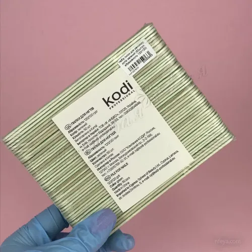 Kodi Набор пилок 120120 (белый,розовый,зеленый), 50 шт