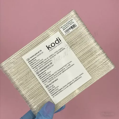 Kodi Набор пилок 120120 (белый,розовый,зеленый), 50 шт