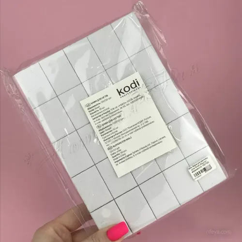 Kodi Набор мини бафов 120120 (белый, розовый,зеленый), 50 шт