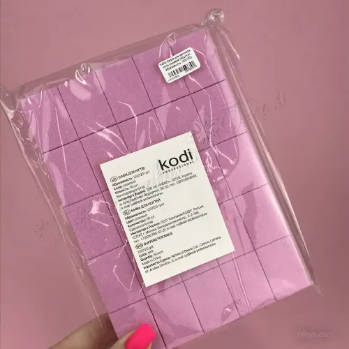 Kodi Набор мини бафов 120120 (белый, розовый,зеленый), 50 шт